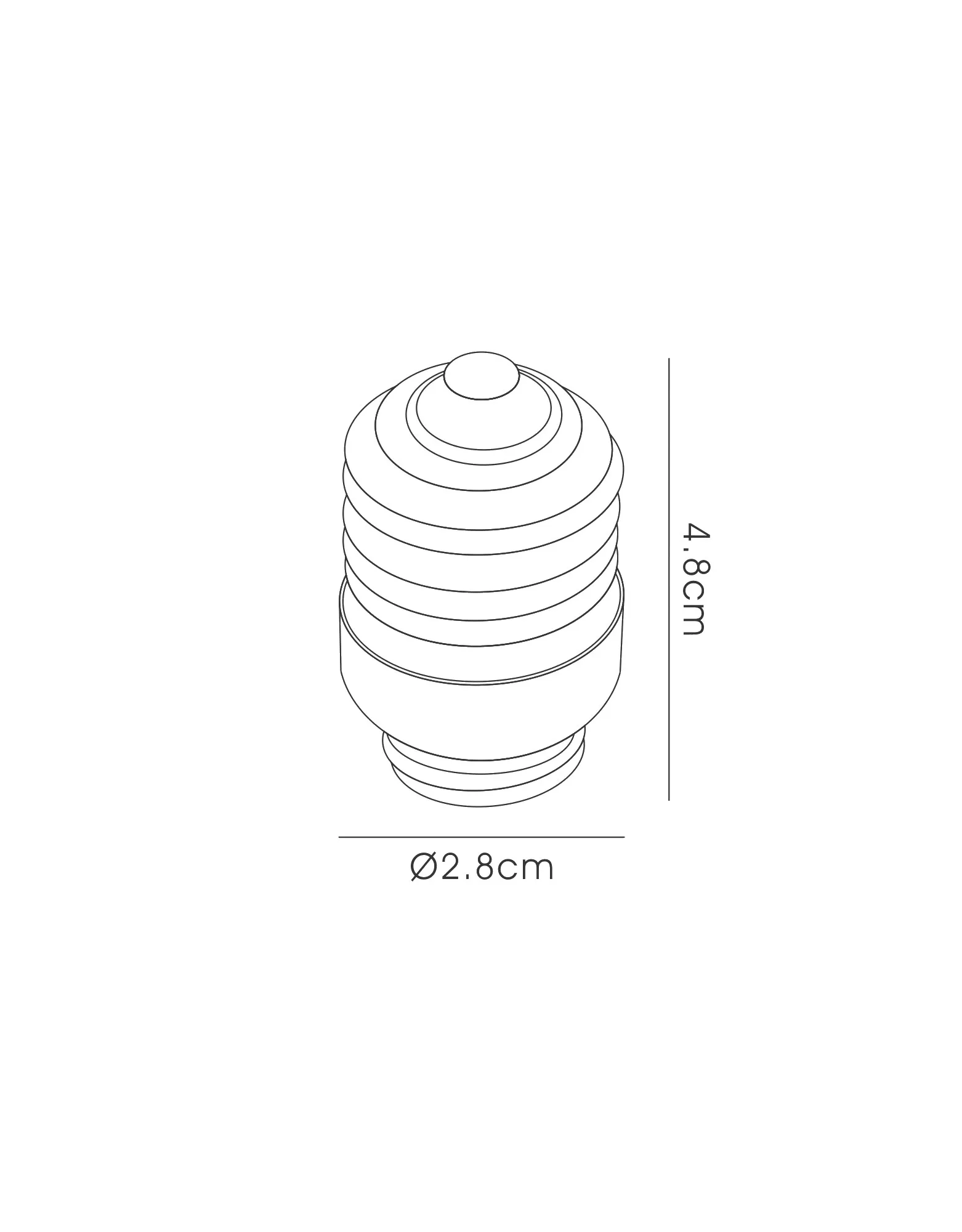Elements E27 to G9 Lamp Socket Converter White D0219  Deco Elements